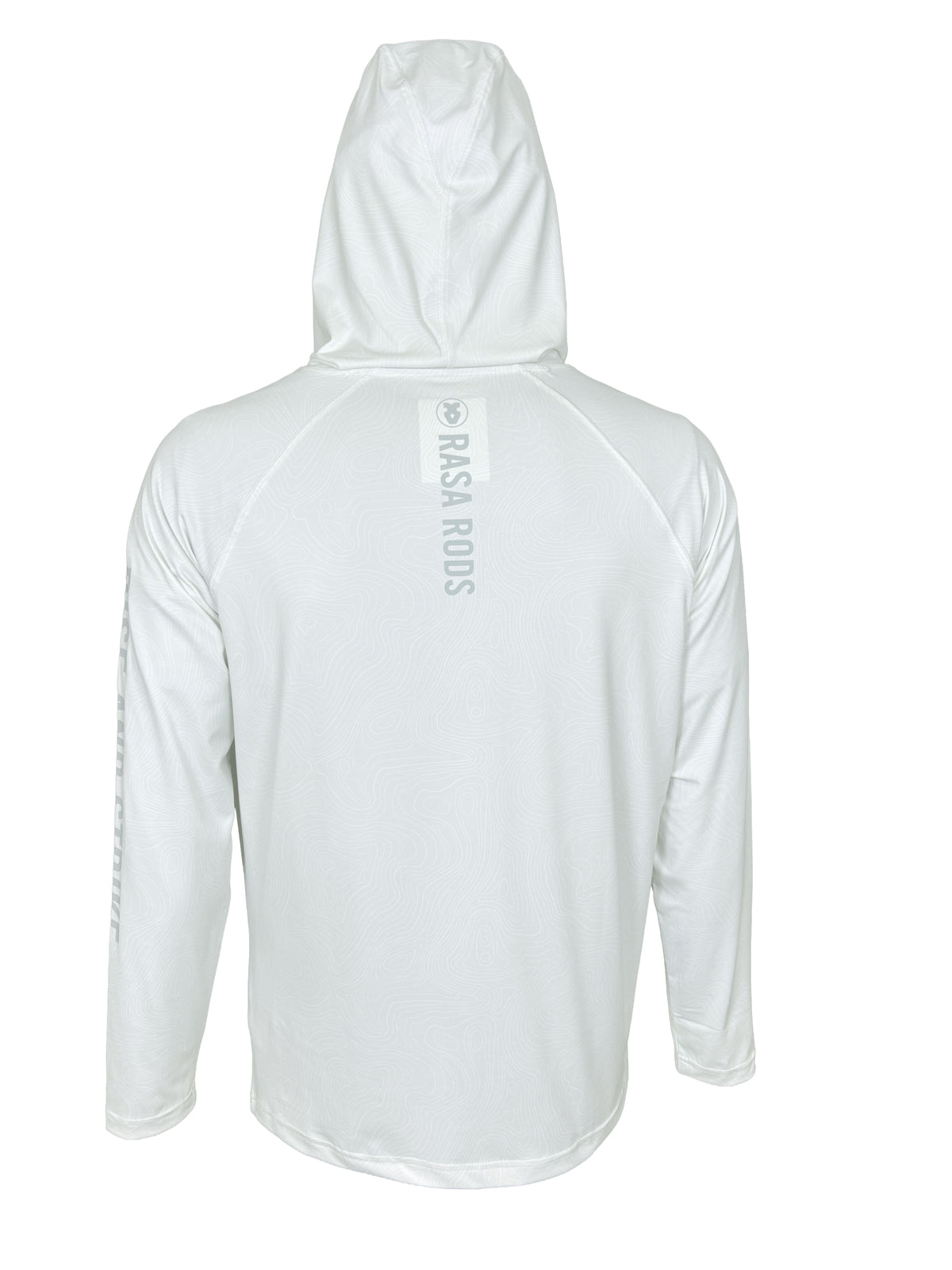 Silver Topo long sleeve hoodie sun shirt, back, hood up #Logo_Tournament