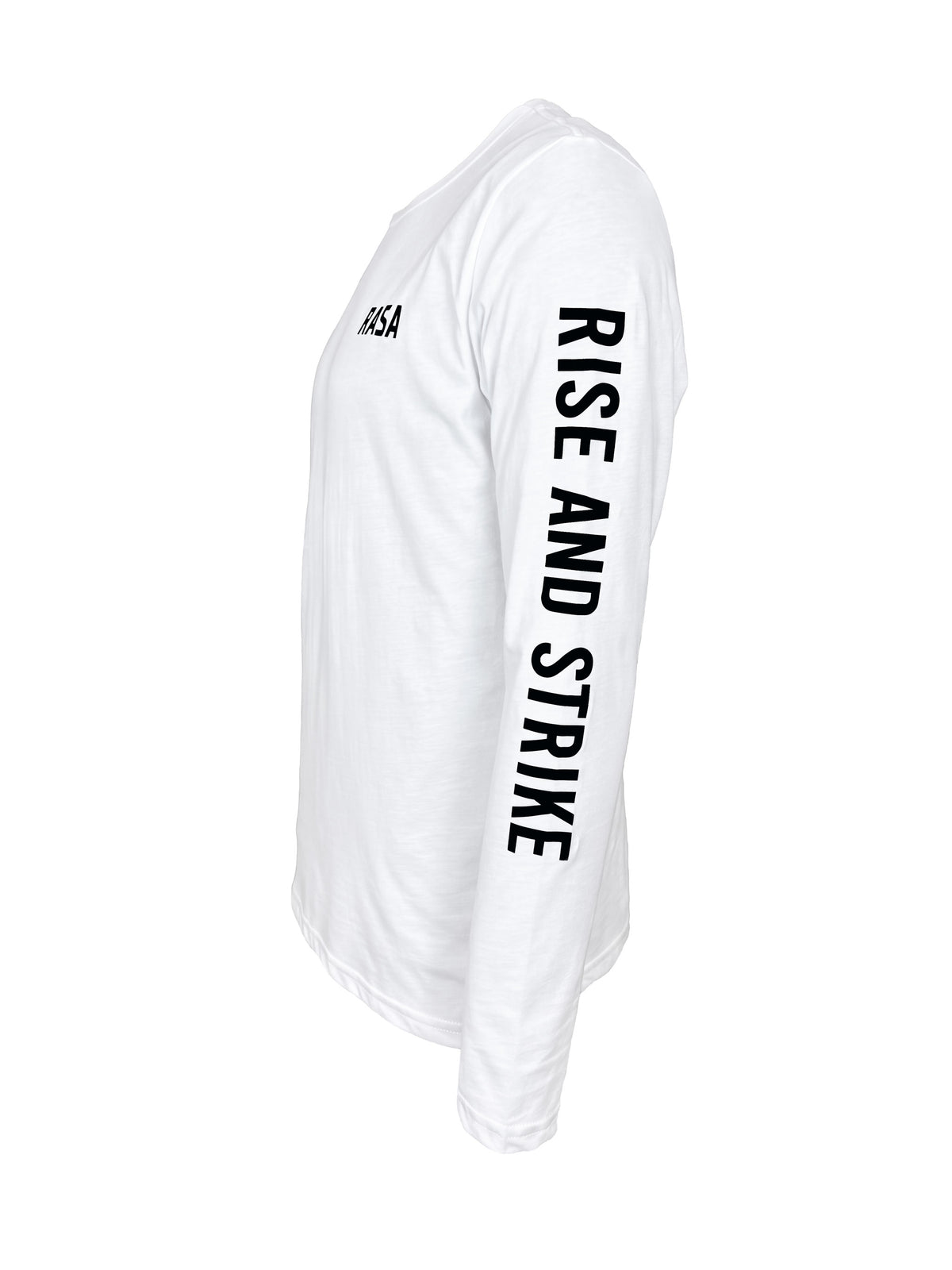 Long sleeve RASA logo t-shirt, side #Color_white