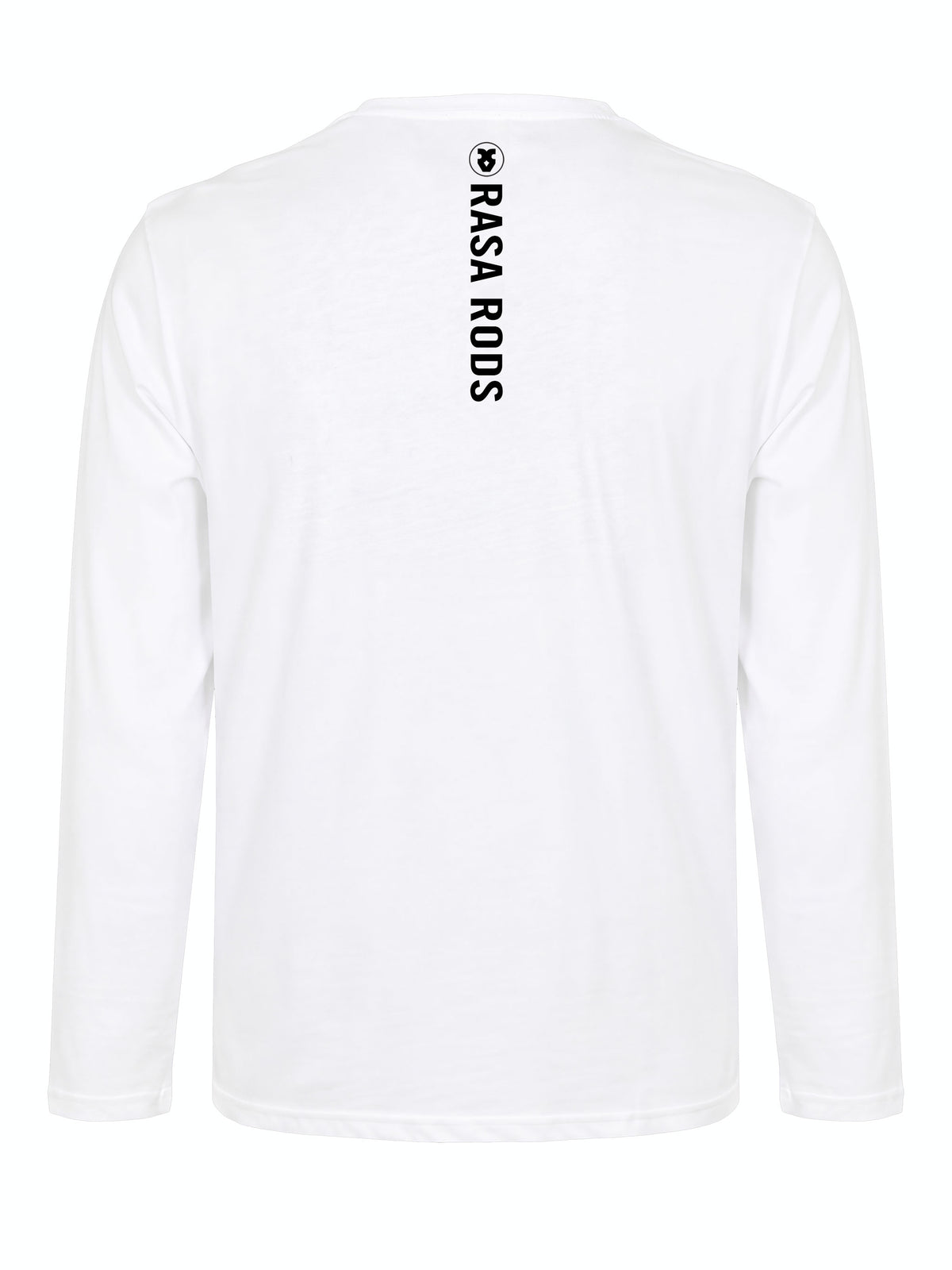 Long sleeve RASA logo t-shirt, back #Color_white